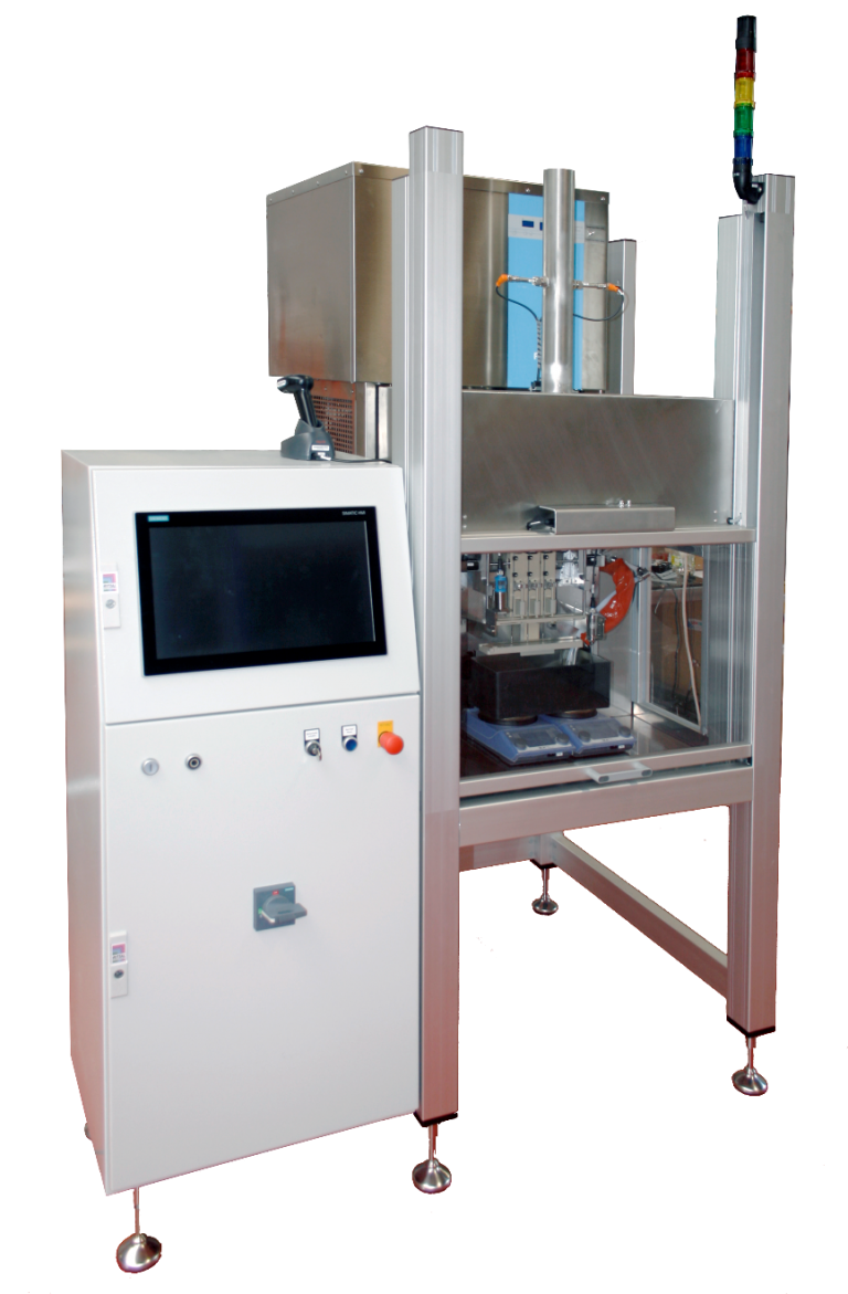 medicine: fully automated test rig for determining the Af (austemit finish) temperature of shape memory alloys (FGL) of stents made of NiTi (2018-2019)