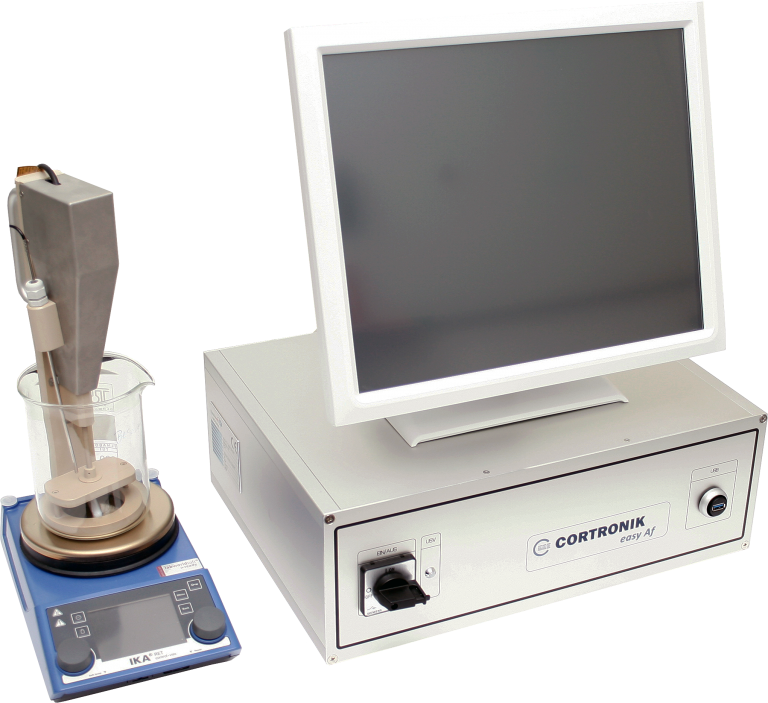 medicine: semi-automated measuring and testing device for determining the Af (austemit finish) temperature of shape memory alloys (FGL) of stents made of NiTi (2015-2016)