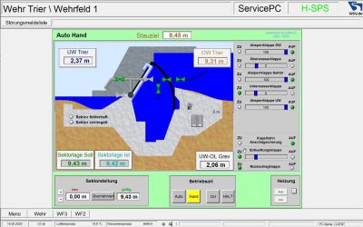 Wehr Trier / Mosel / Prozessleittechnik Leitzentrale (seit 2019)